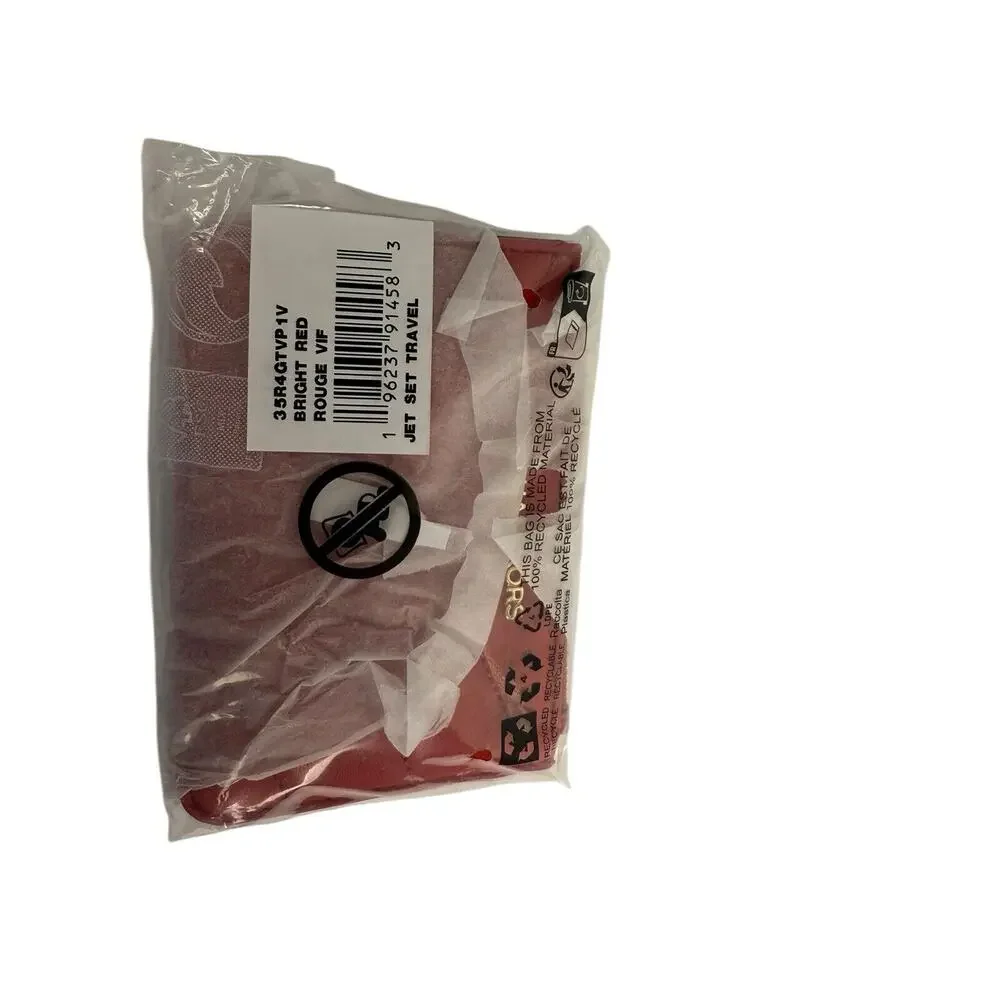 Michael Kors Jet Set Travel Small Quilted Bright Red‎ Coin Pouch NWT MSRP $228